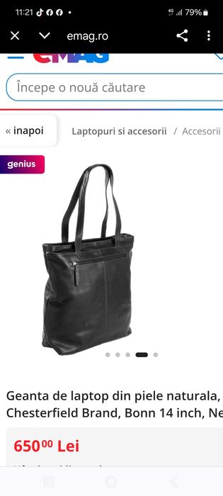 Geantă piele naturală