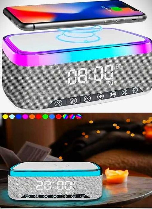 Boxa cu  Bluetooth ,Lamap RGB , încarcare wireless,,orga de lumini,etc
