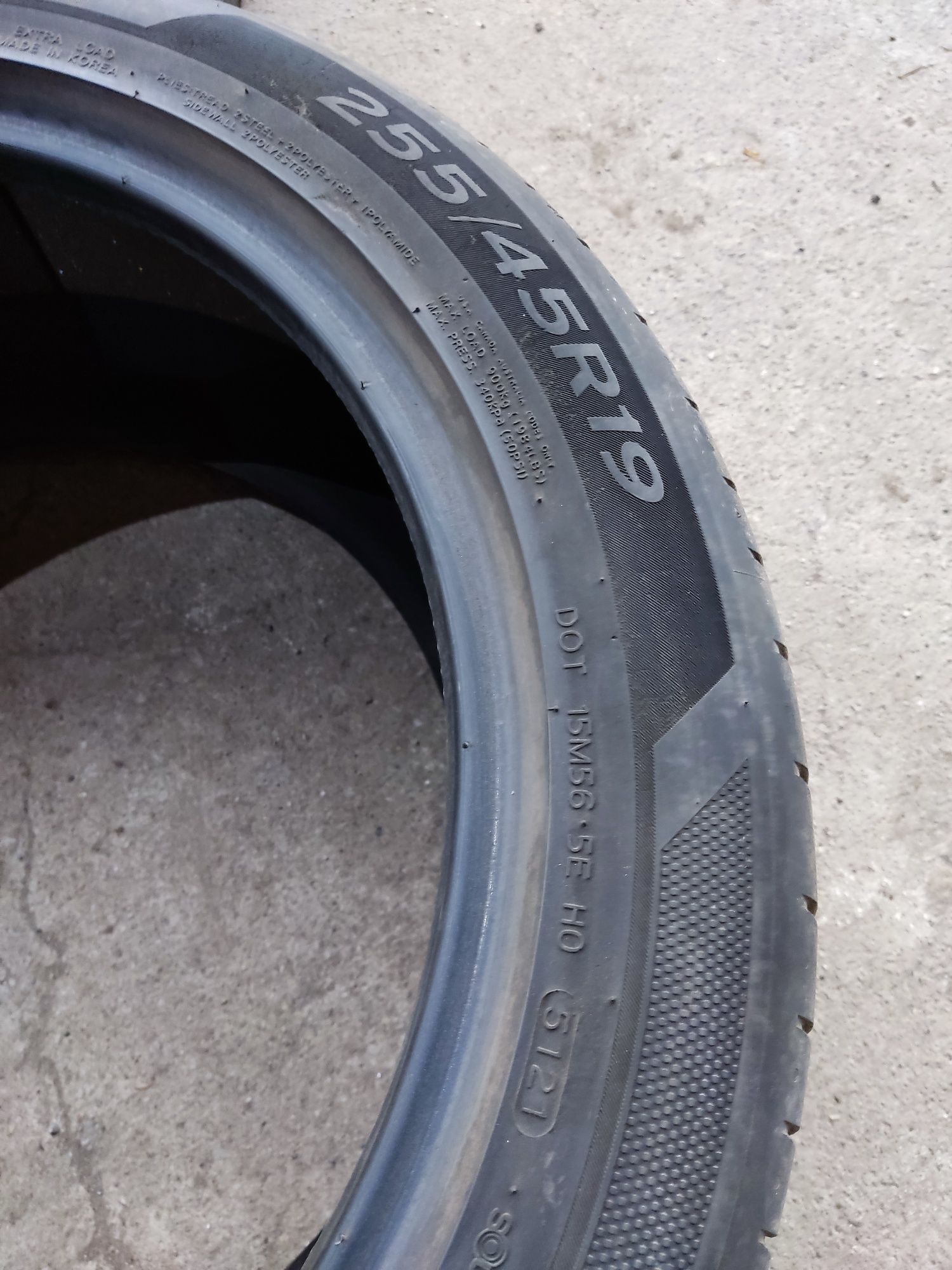255/45/19 летни Hankook
