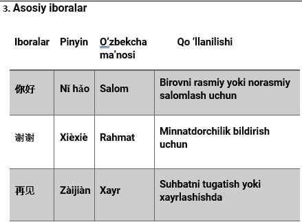 Yozgi ta’tilda XITOY TILI darslari [ Maktab Bolalar Uchun ]