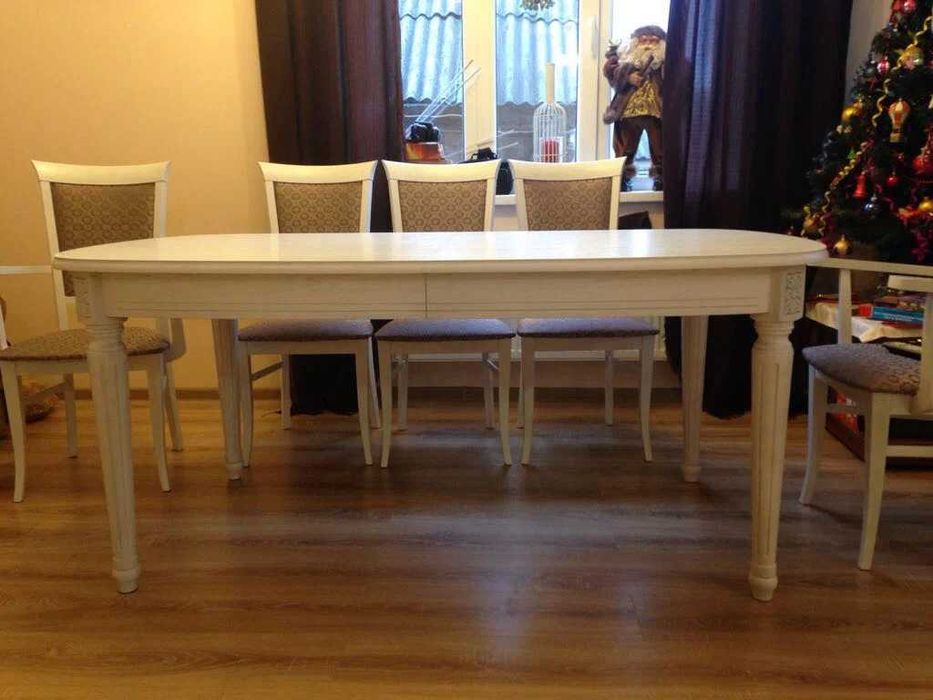 Стол обеденный со стульями и журнальным столиком б/у