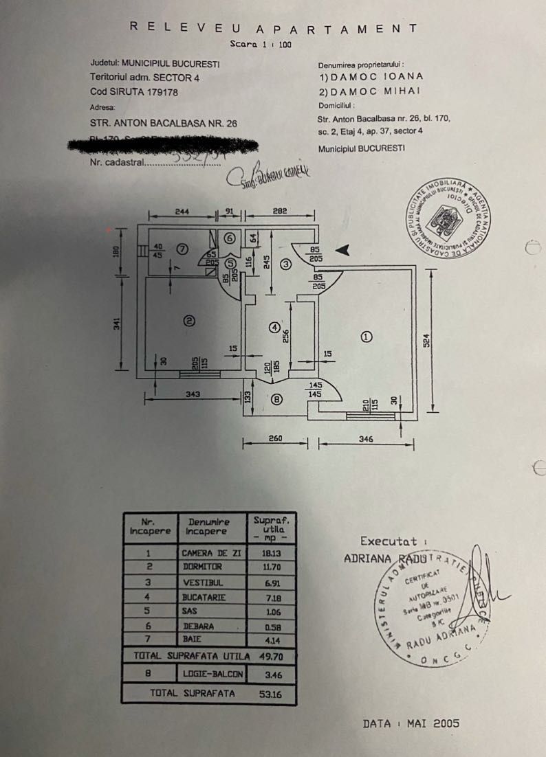 Apartament 2 camere decomandat Aparatorii Patriei