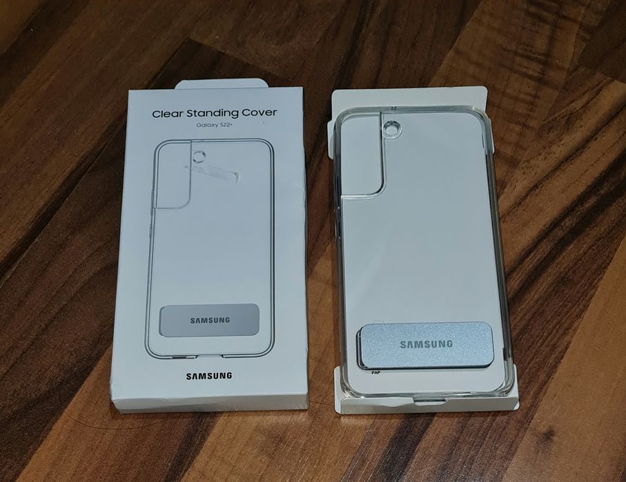 Husa originala Samsung Clear Standing Cover Galaxy S22+ S22 Plus S906