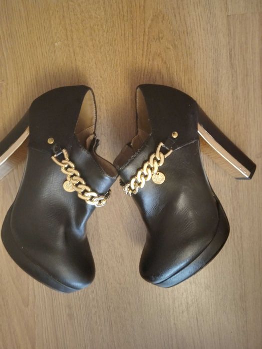 Дамски обувки естествена кожа на висок ток, токчета,луксозни