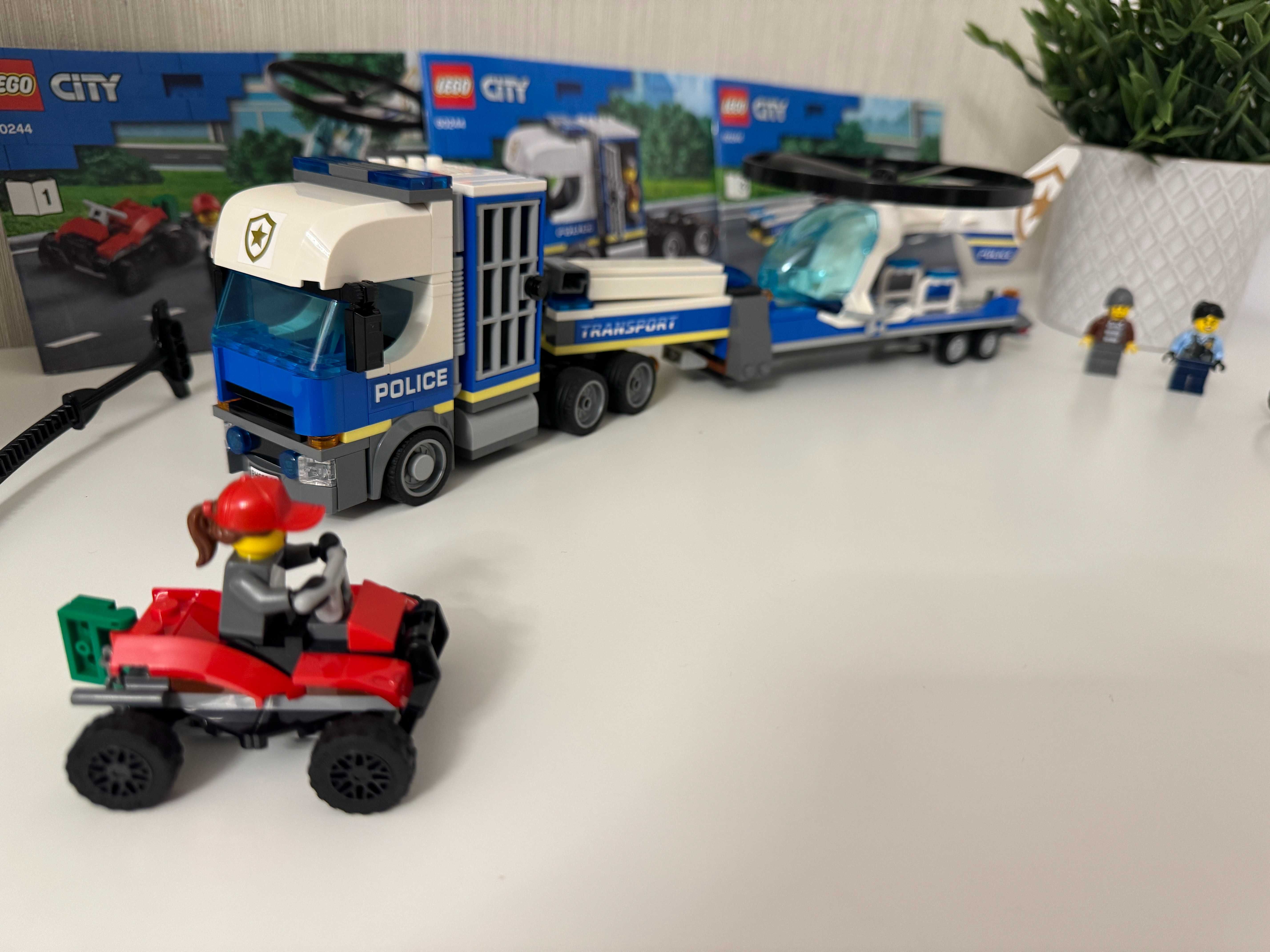 LEGO City Police - Transportul elicopterului de politie 60244