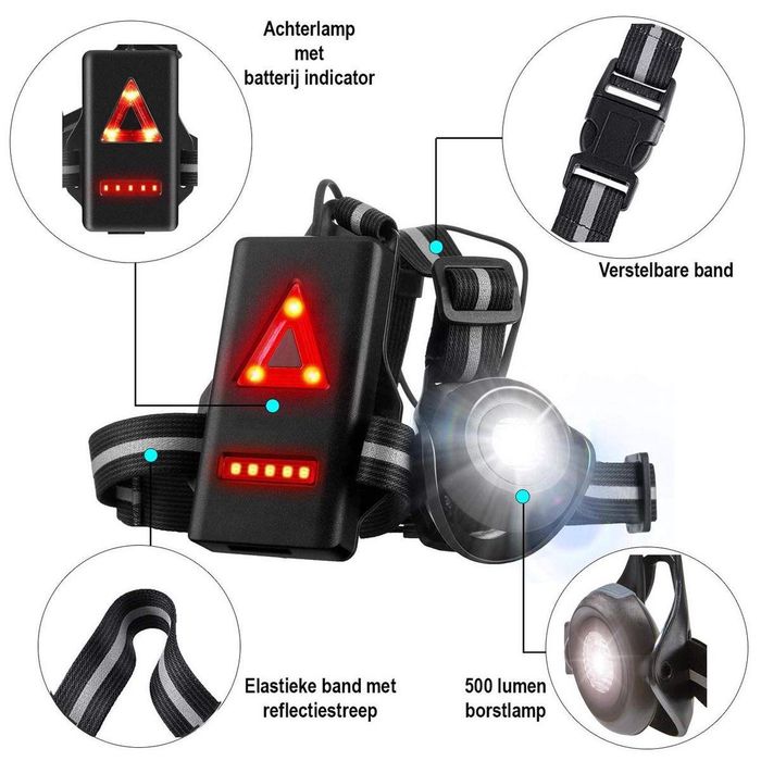 Lanterna LED pt piept reincarcabila SGODDE,2200 mAh,500 lm,sigilat