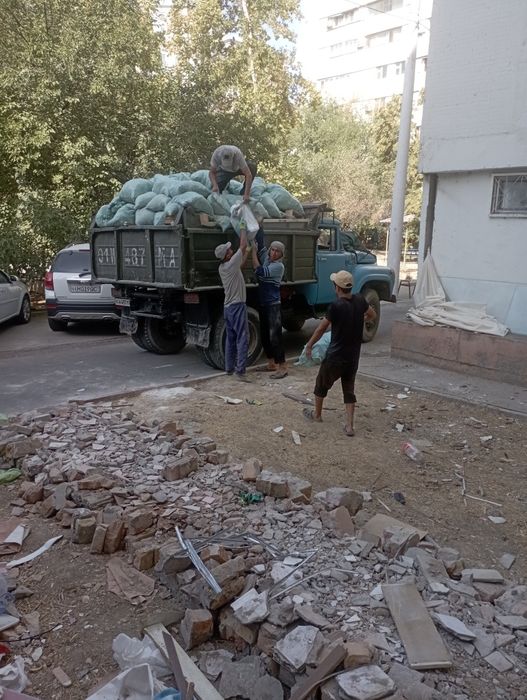 Вывоз строй мусора.хлам.старую мебель.Грузчики.Строй мусор чикарамиз