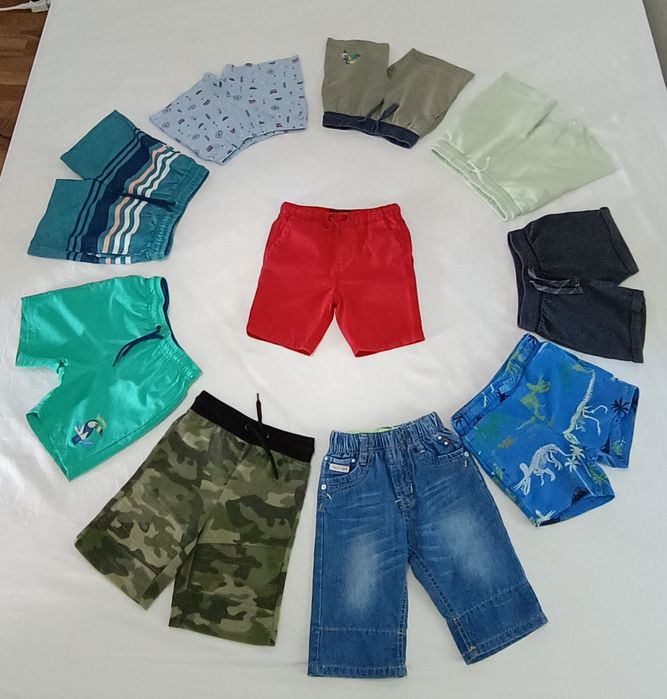 Lot 10 perechi pantaloni scurți copii