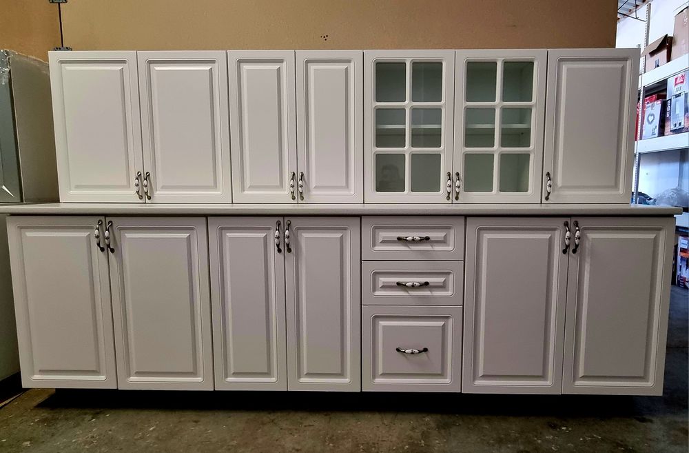 Mobila de bucatarie noua, SOFT Close cu blat nedecupat si fronturi MDF