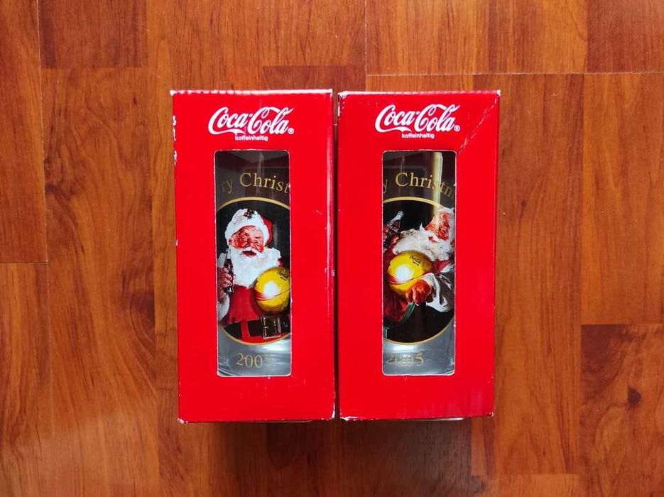 vand 2 pahare de colectie COCA COLA 2005 ( made in france )