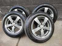 Vând Set Jante Aliaj 5x114.3+Cauciucuri 185/65/15 Semperit Hyundai Kia