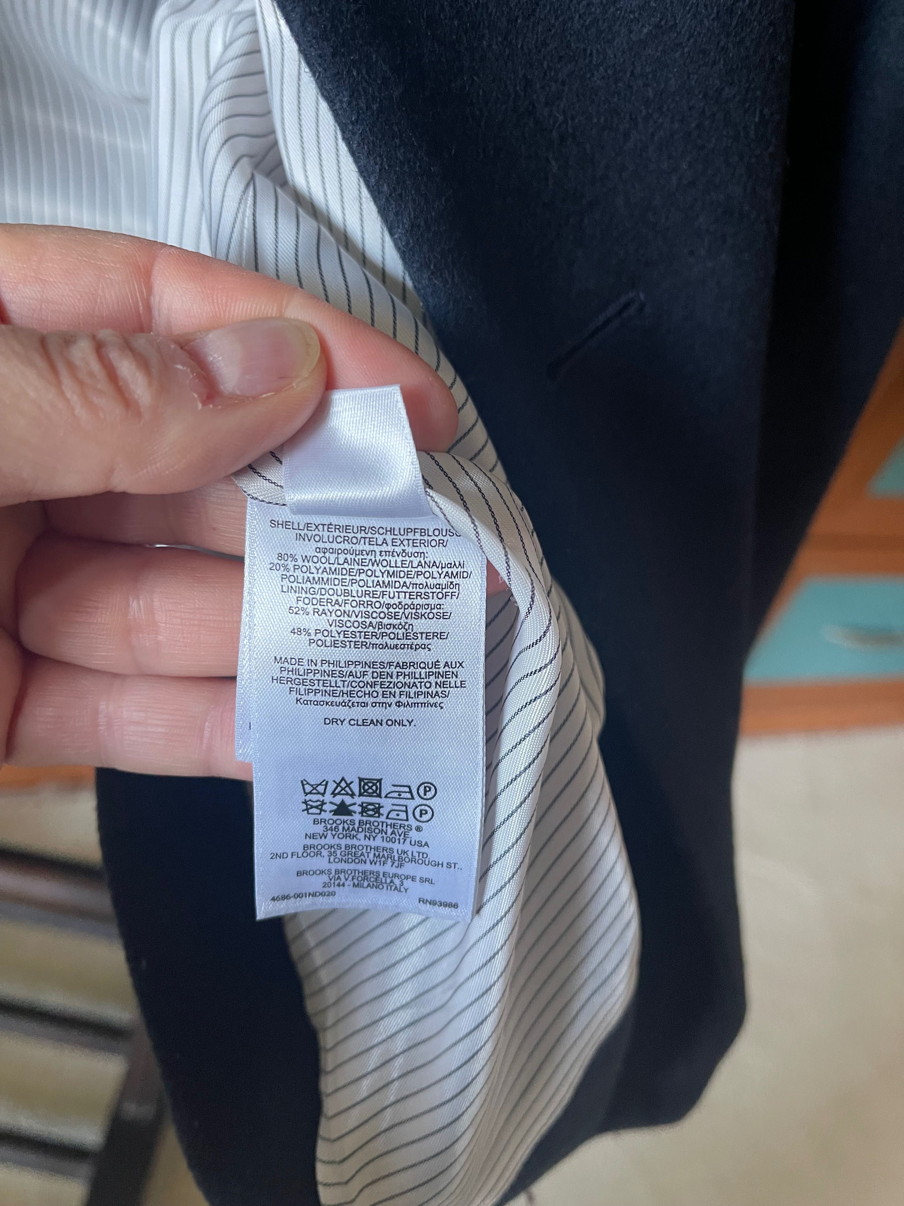 140 lv do 30.05!Brooks Brothers, оригинал,тъмносиньо палто,ново