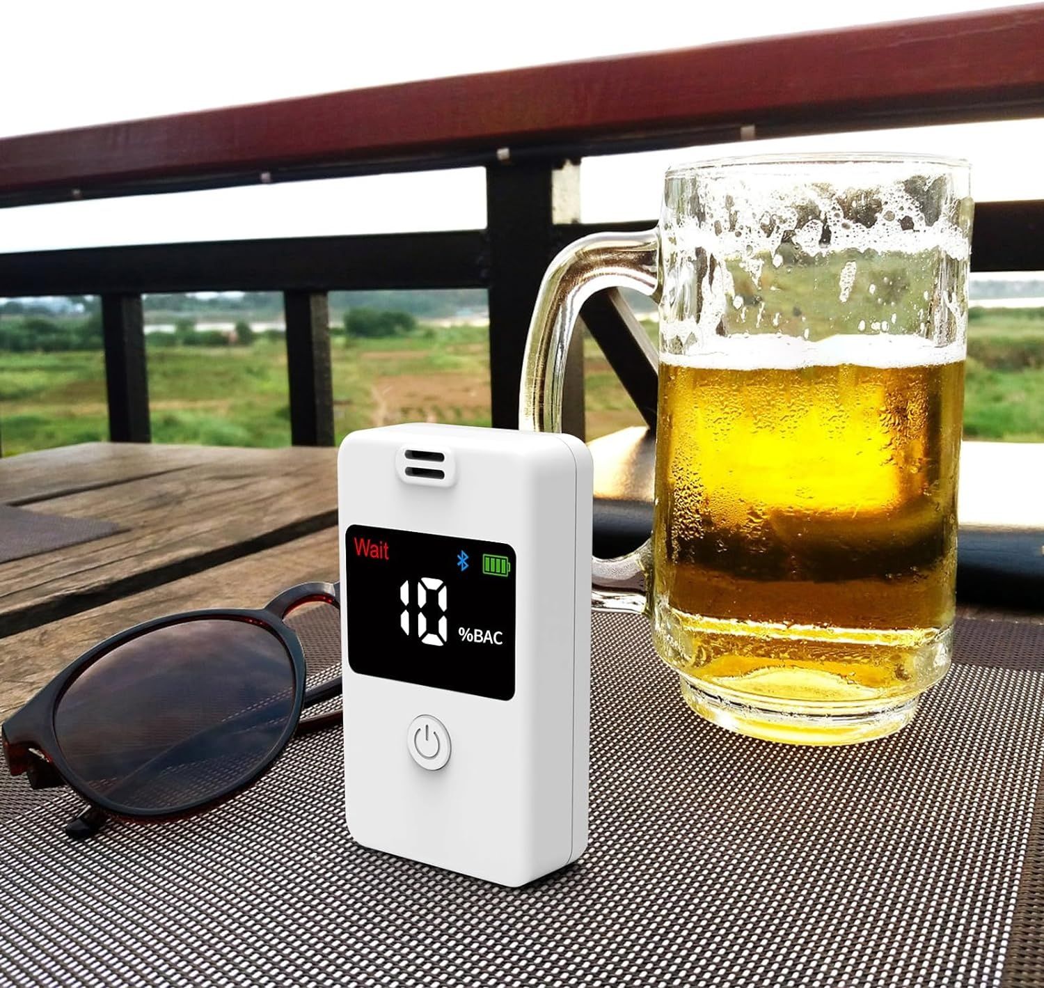 Tester Alcool Digital Bluetooth cu 9 Functii, Etilotest Profesional