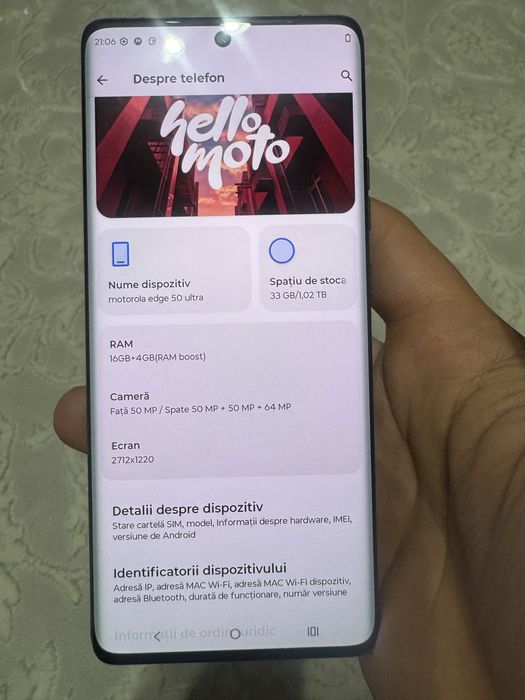 Vand motorola edge50 Ultra