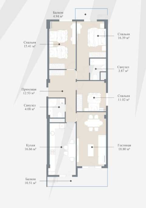 ЖК Imperial club city квартира с готовым проектом для ремонта ID01