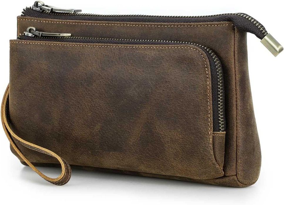 Geantă tip clutch din piele, CONTACT'S FAMILY