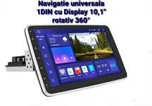 Navigatie Android universala 1DIN cu ecran 10" rotativ 360°