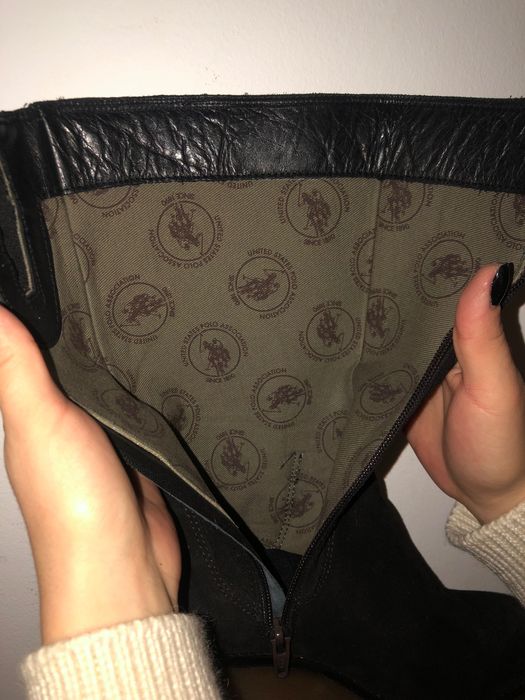 Cizme U.S. Polo BELLA cu platforma negre.