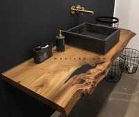 Дървен плот за баня / тоалетна / обзавеждане за баня