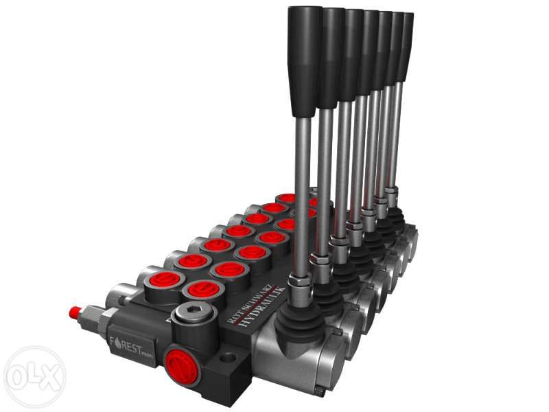 Distribuitor hidraulic monobloc 7 sectiuni 40 l/min 1/2"