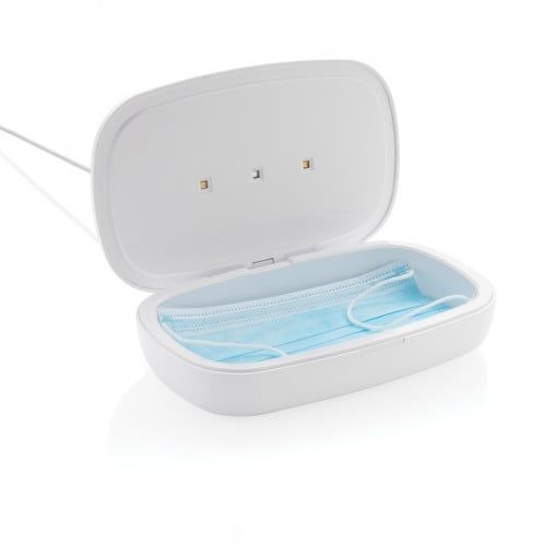 Cutie sterilizatoare UV-C cu încărcător wireless de 5W