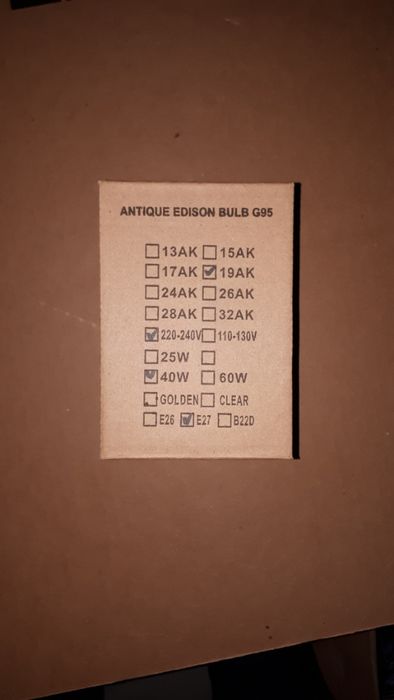Продам лампы EDISON декоративные, энергосберегающие