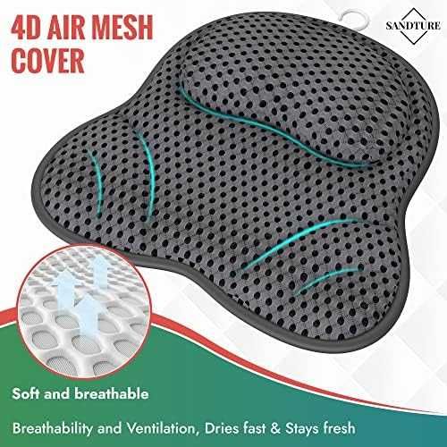 Нова Луксозна сива възглавница за вана/Ултра бързо съхнене