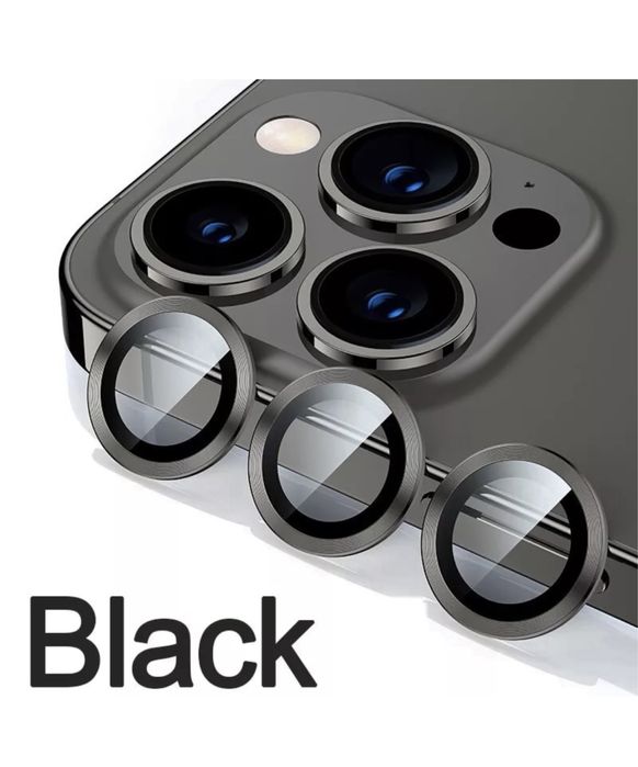 Iphone 13/14/15/16/17 PRO MAX PLUS AIR Folie Sticla Camera 3 in 1 Colo