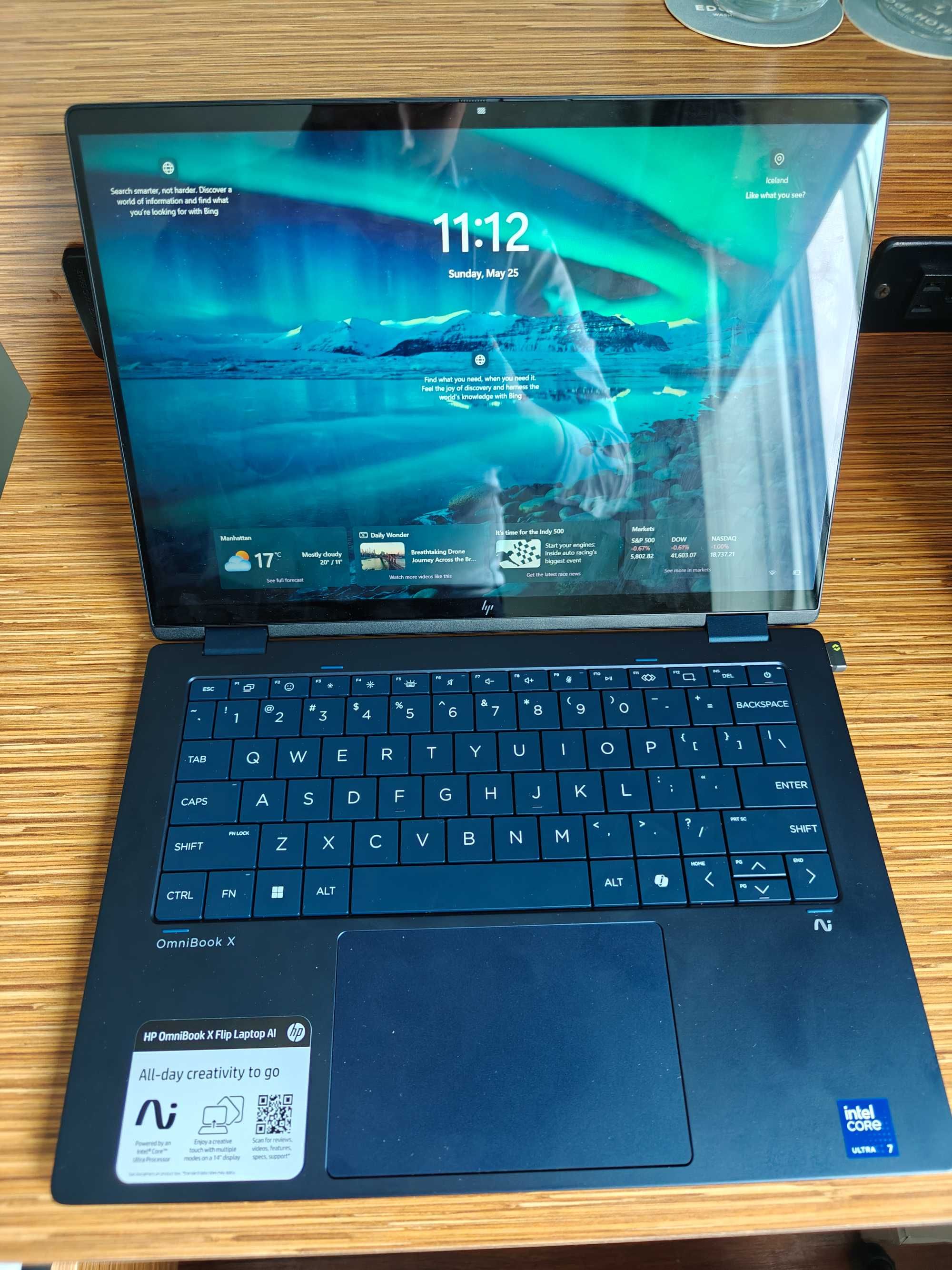 Laptop HP OmniBook X 2-in-1, 2K, 14" Touch, 1 TB, Intel Core 7 256V