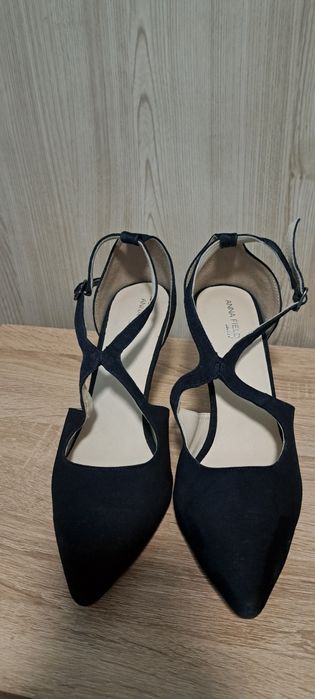 Pantofi cu toc din catifea pt ocazii marimea 41