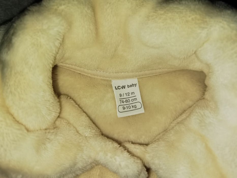 Palton din plus 9-12 luni