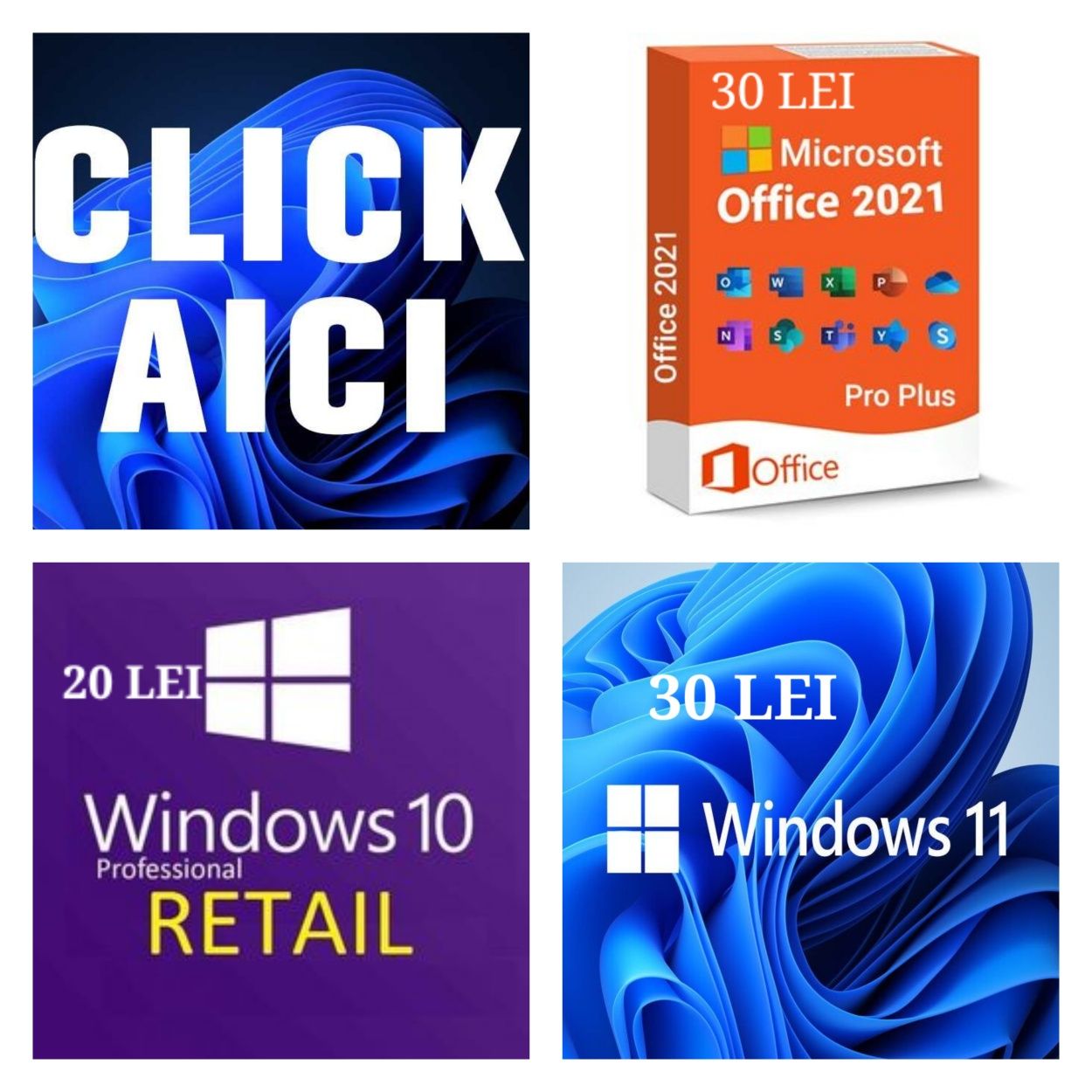 Licenta  Windows 10/11 OFFICE  2019/2021 Pro Plus