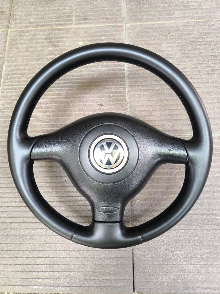 Volan original piele trei spite Vw Passat B5 Golf 4 Bora