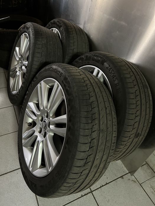 Jante originale Jaguar R18.  5x108 + anvelope vara 245/45/18