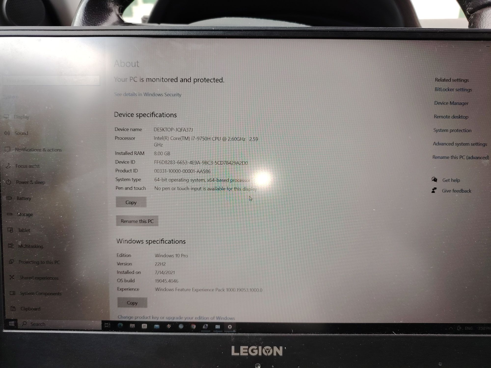 Vând laptop Lenovo Legion