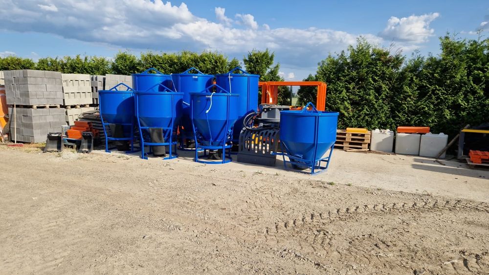 Benă beton  cu furtun macara turn