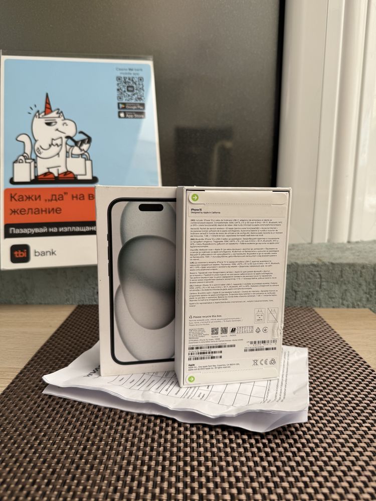 24м‼️Нов•iphone 15 ЛИЗИНГ 50лв/м айфон Black / GREEN  15