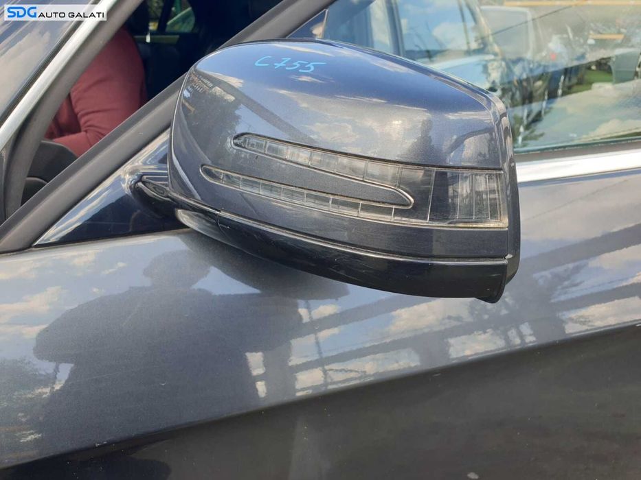 Oglinda Stanga Electrica cu Pliere Rabatare Mercedes Clasa E Class W212 2009 - 2012 Culoare C755 [C4919]