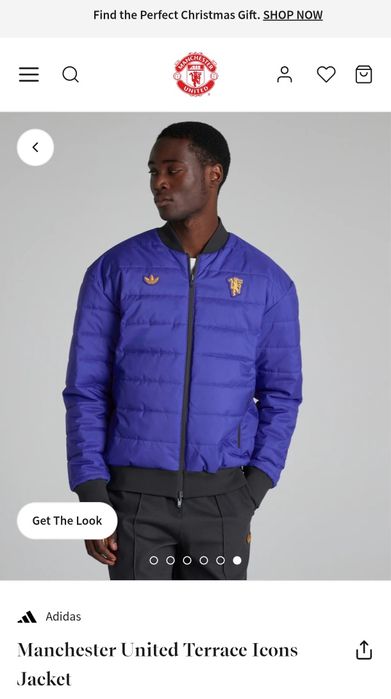 Мъжко яке Adidas Manchester United Terrace Icons с две лица