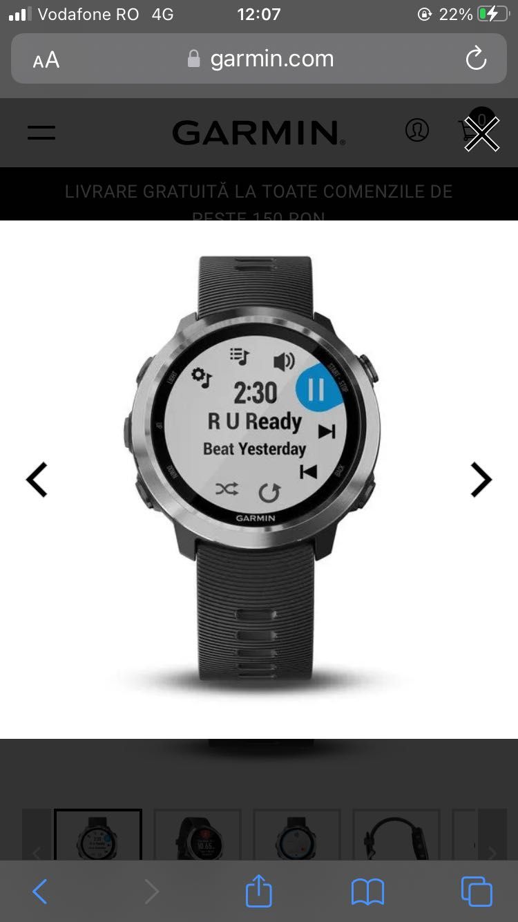 Ceas smartwatch garmin forerunner 645