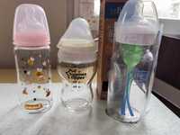 Стъклени бутилки Tommee tippee Dr Brown и Babylove