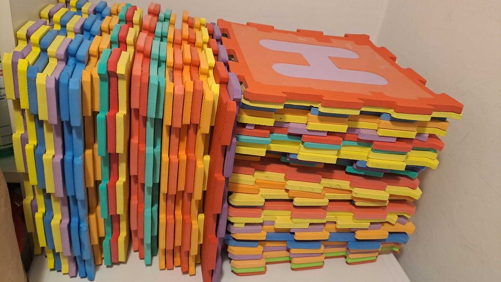 Piese puzzle spuma 56 bucati