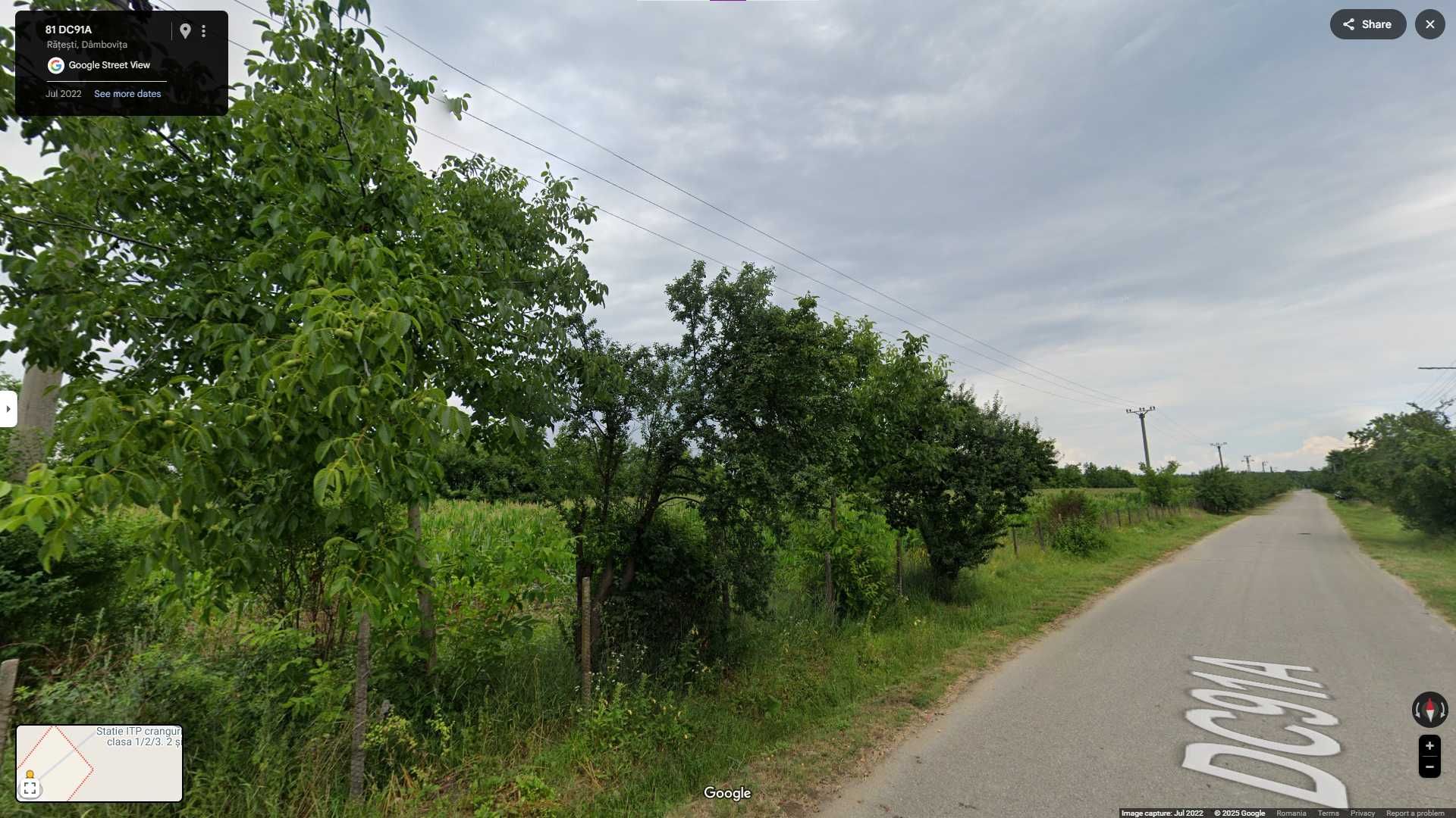 TEREN DE VANZARE 10.000mp Pret Negociabil. Rățești, Dambovita.
