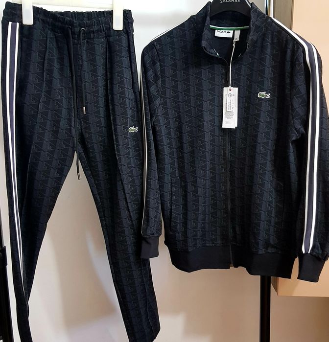 Trening bumbac Lacoste -verde-negru-made in France