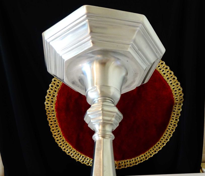 Christofle френски свещник,калай 1.5 кг.,модел Duperier и Cluny.