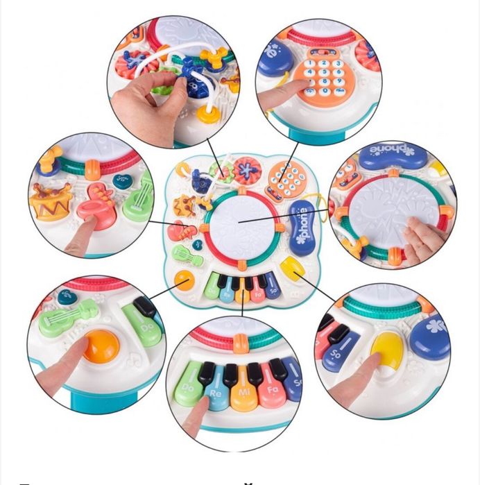 Интерактивна  маса център за игра Soltoy Building Game Table