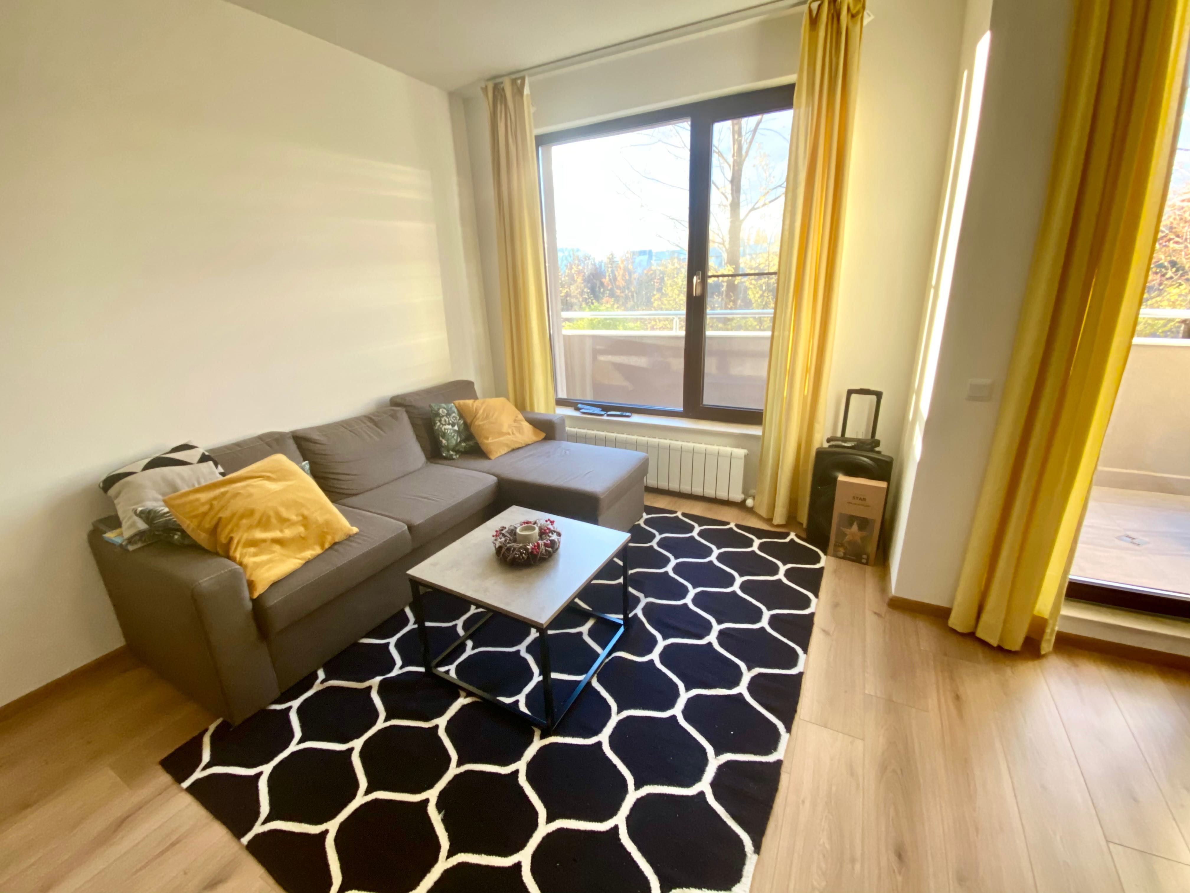 Килим ИКЕА 100% Вълна Черно Бял Stockholm модел 240/170см