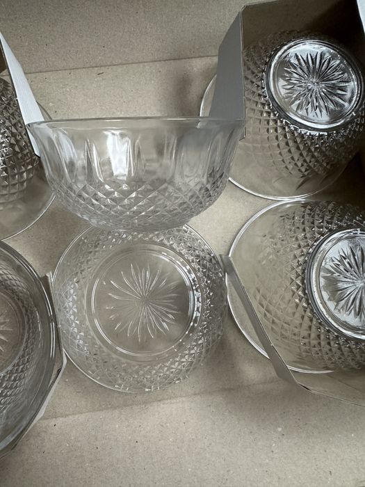 Set 6 boluri din sticla el Negma ,Transparent , 11CM