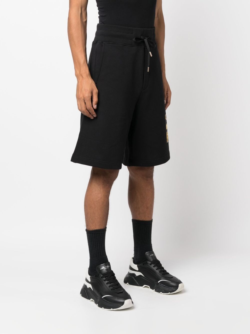 Мъжки къси панталони Versace Jeans Couture logo print track Shorts