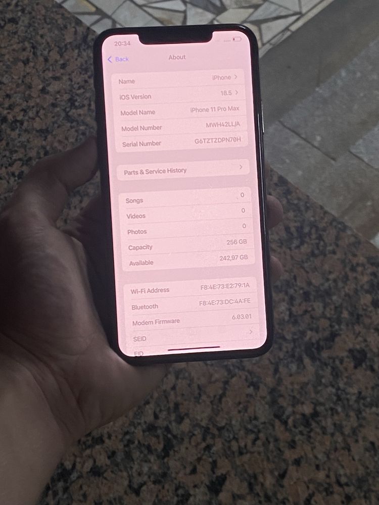 Iphone 11 pro max 256gb sotilad